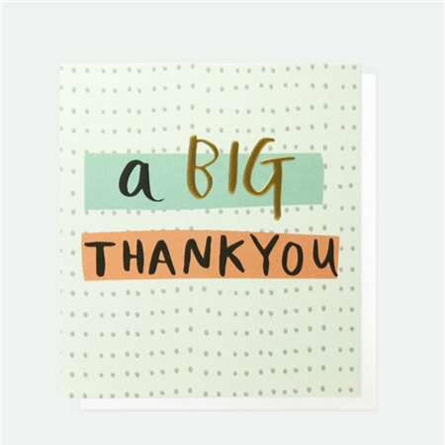 Greeting Cards * | Outlet Caroline Gardner A Big Thank You White