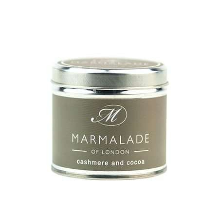 Candles * | Sale Marmalade Of London Cashmere & Cocoa Medium Tin Candle