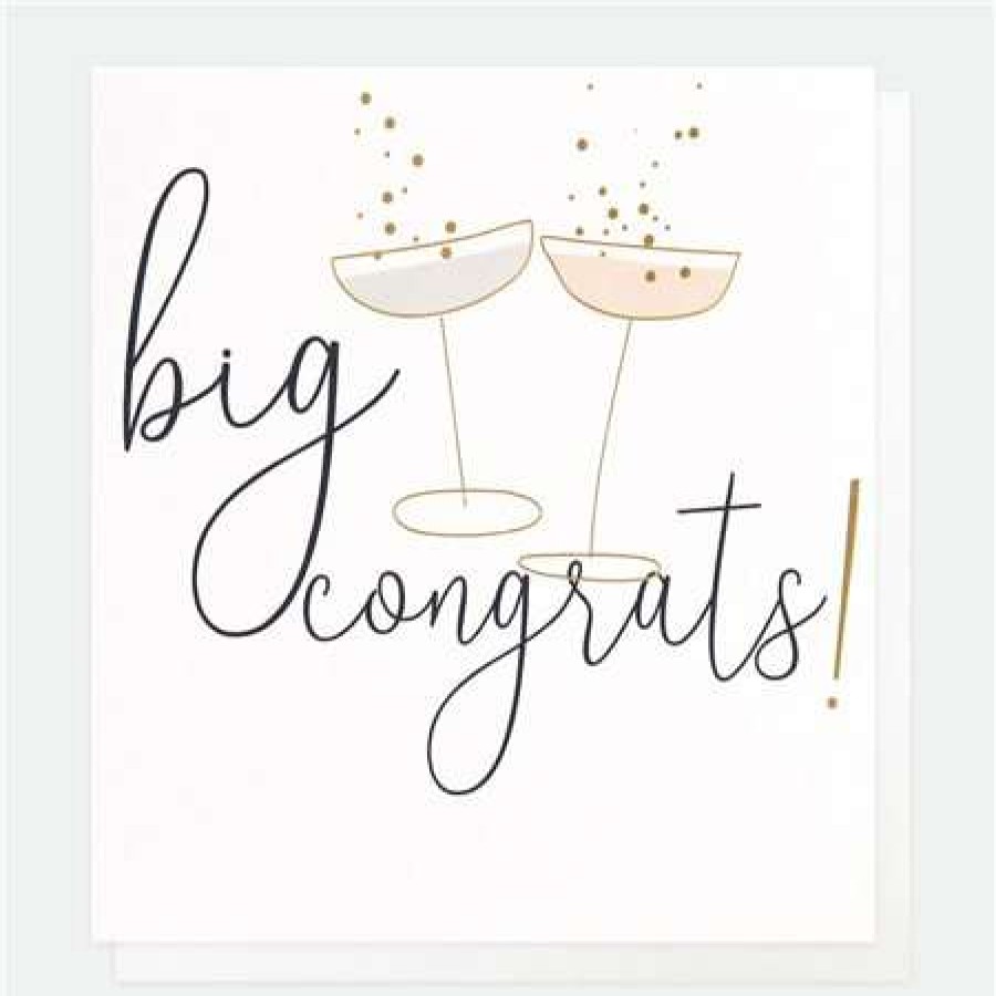 Greeting Cards * | Outlet Caroline Gardner Big Congrats Card White