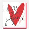 Greeting Cards * | Clearance Caroline Gardner Love You Gorgeous Card White