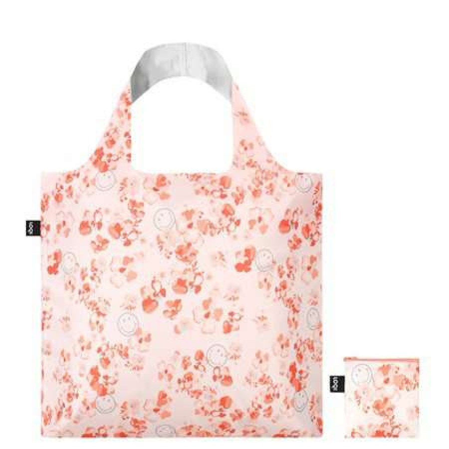 Reusable Shopping Bags * | Outlet Loqi Blossom Recycled Bag Peach