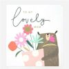 Greeting Cards * | Outlet Caroline Gardner Mother'S Day Card With Bear Design White