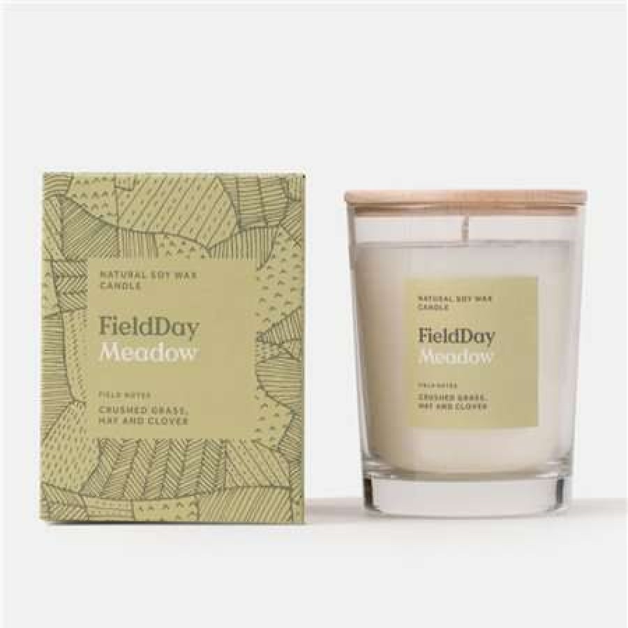 Candles * | Sale Field Day Meadow Large Candle Yellow