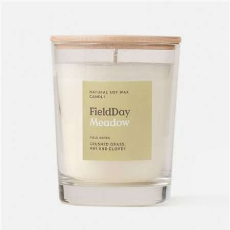 Candles * | Sale Field Day Meadow Large Candle Yellow