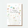 Greeting Cards * | Outlet Caroline Gardner Fleur Happy Birthday Card White