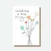 Greeting Cards * | Outlet Caroline Gardner Fleur Sending A Big Hug Everyday Card White