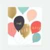 Greeting Cards * | Clearance Caroline Gardner Balloons Birthday White