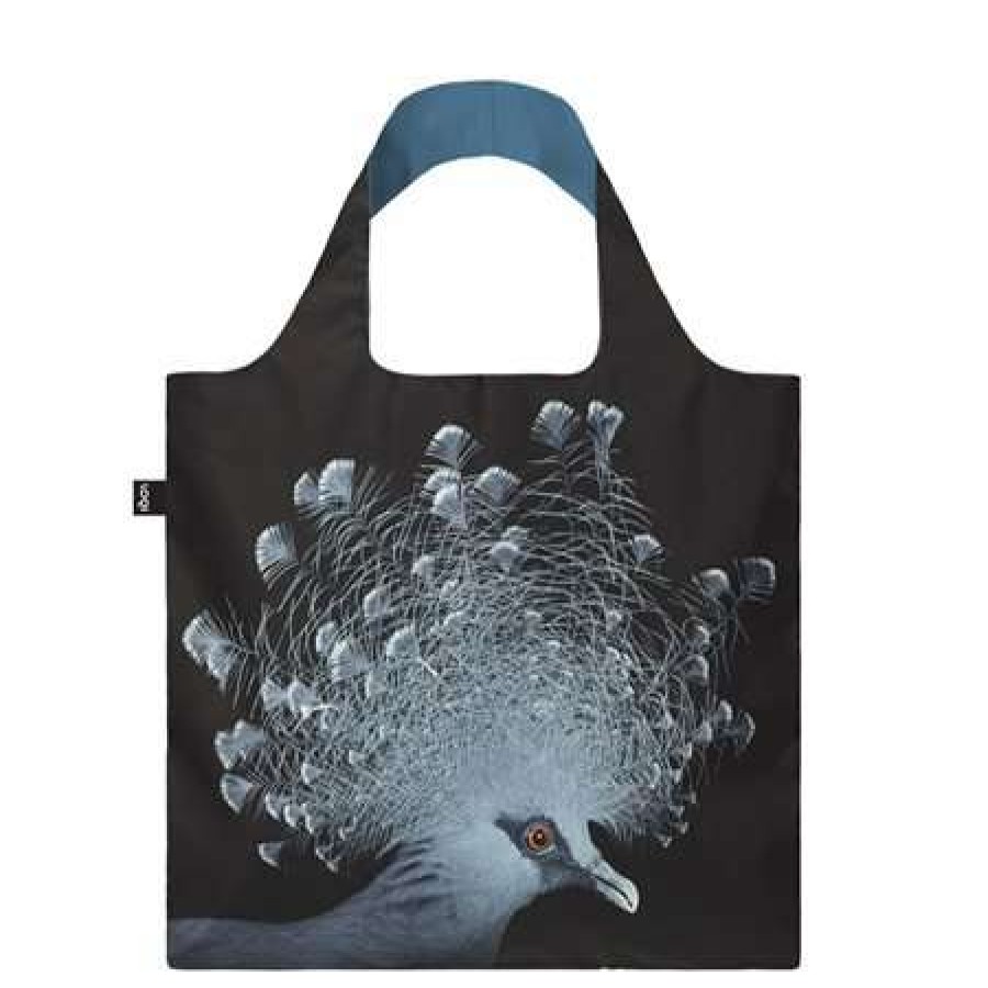 Reusable Shopping Bags * | Clearance Loqi Crowned Pigeon Bag Black