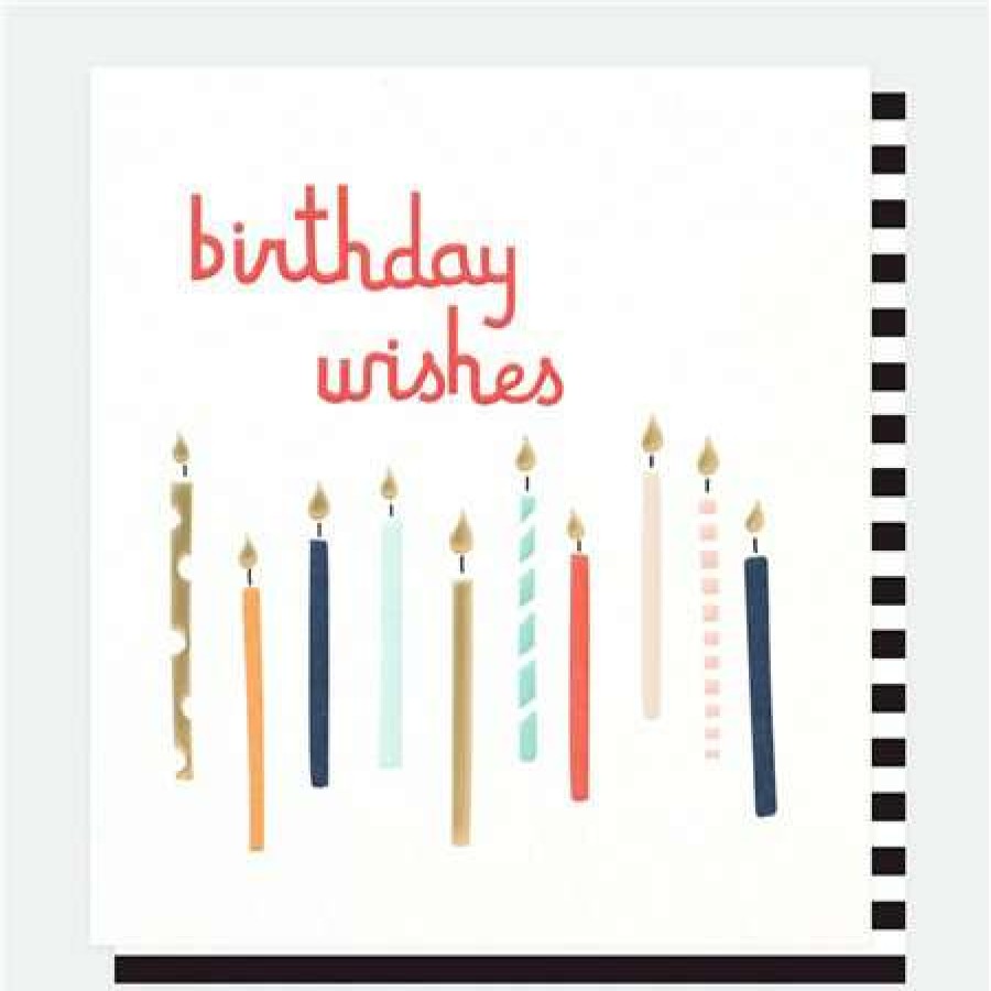 Greeting Cards * | Sale Caroline Gardner Birthday Wishes Card White