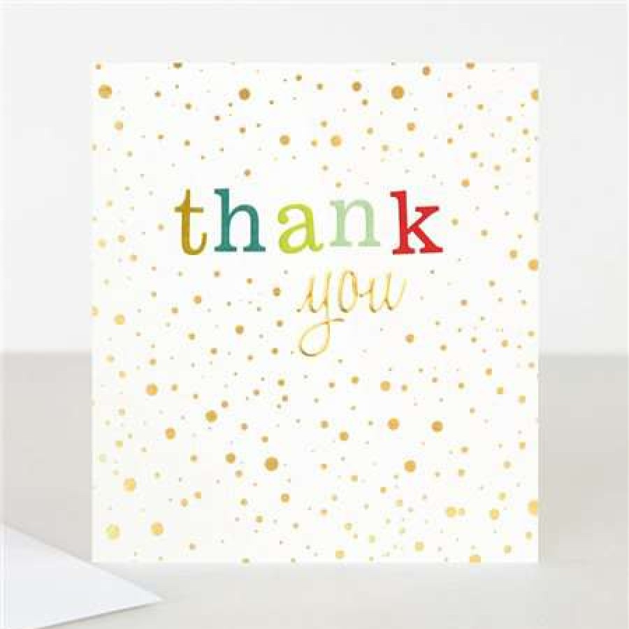 Greeting Cards * | Sale Caroline Gardner Thank You Card White