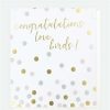 Greeting Cards * | Outlet Caroline Gardner Congratulations Love Birds Card White