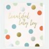 Greeting Cards * | Outlet Caroline Gardner Beautiful Baby Boy Card White