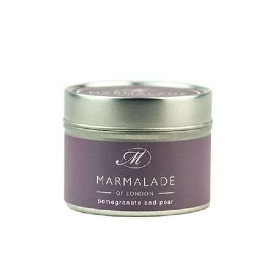 Candles * | Sale Marmalade Of London Pomegranate & Pear Small Tin Candle