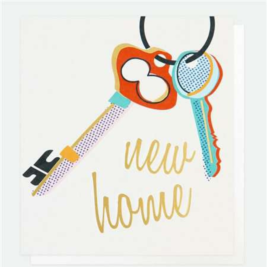 Greeting Cards * | Sale Caroline Gardner New Home Keys Card White