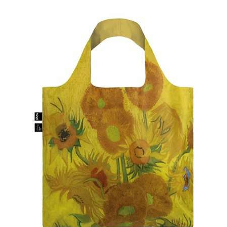 Reusable Shopping Bags * | Clearance Loqi Van Gogh Sunflowers Bag Yellow