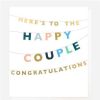 Greeting Cards * | Sale Caroline Gardner Happy Couple Card White