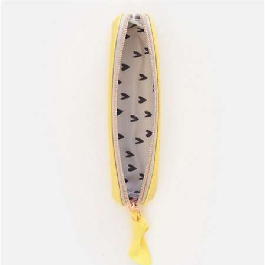 Stationery * | Clearance Caroline Gardner Essential Pencil Case Yellow