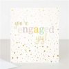 Greeting Cards * | Sale Caroline Gardner You'Re Engaged Card White