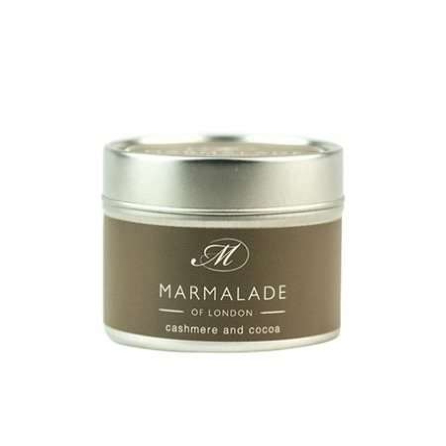 Candles * | Clearance Marmalade Of London Cashmere & Cocoa Small Tin Candle