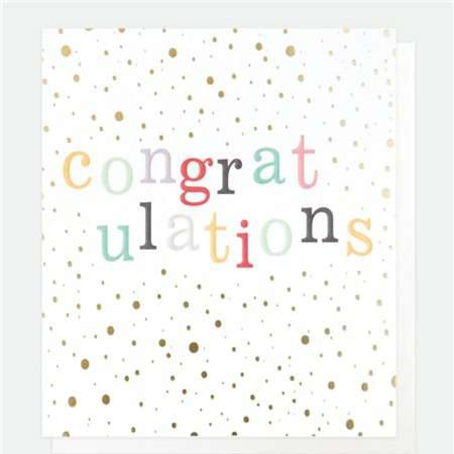 Greeting Cards * | Outlet Caroline Gardner Congratulations Card White