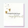 Greeting Cards * | Clearance Caroline Gardner Congratulations On Engagement White