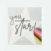 Greeting Cards * | Outlet Caroline Gardner You Star Congratulations Card White