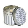 Candles * | Sale Stoneglow White Cashmere & Pear Candle Tin Silver