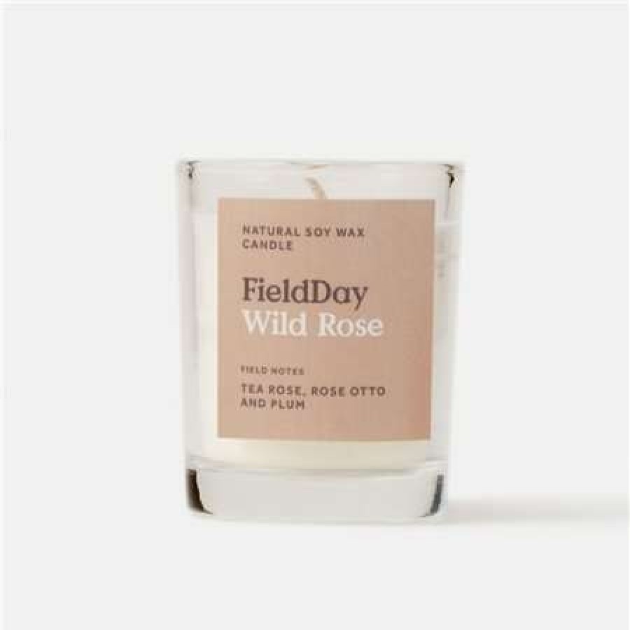 Candles * | Clearance Field Day Wild Rose Small Candle Pink