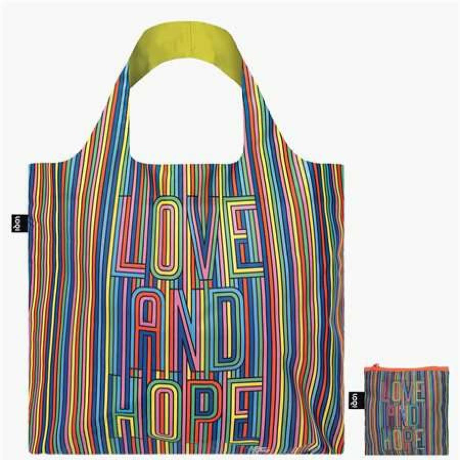 Reusable Shopping Bags * | Sale Loqi Love & Hope Recycled Bag Blue