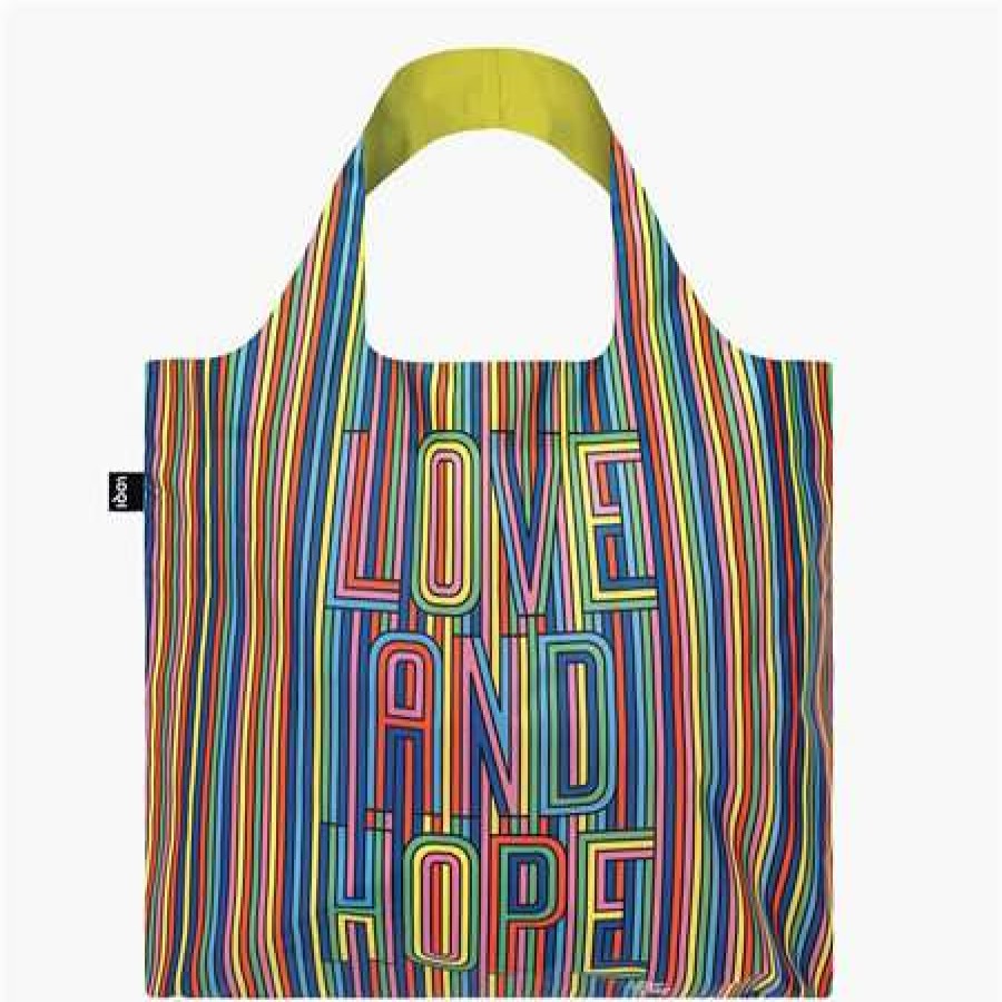 Reusable Shopping Bags * | Sale Loqi Love & Hope Recycled Bag Blue