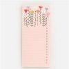 Stationery * | Outlet Caroline Gardner Fleur List Pad Pink