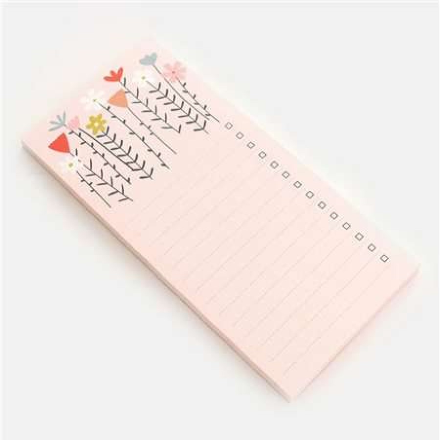 Stationery * | Outlet Caroline Gardner Fleur List Pad Pink