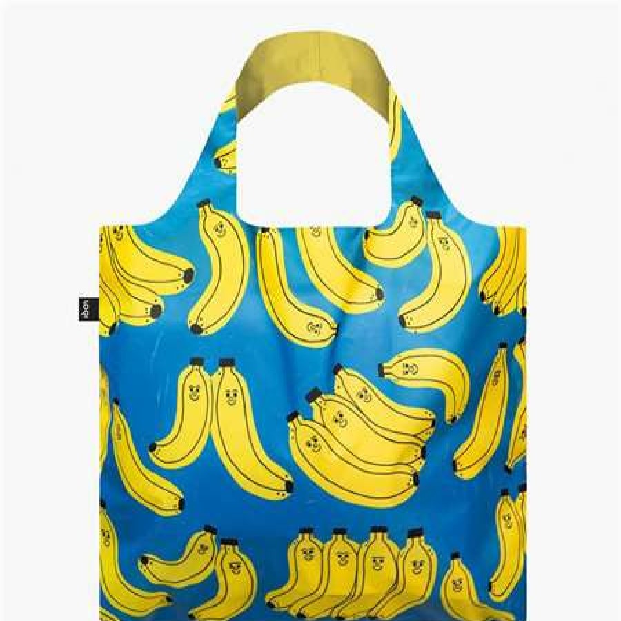 Reusable Shopping Bags * | Sale Loqi Bad Bananas Recycled Bag Blue