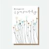 Greeting Cards * | Sale Caroline Gardner Fleur Deepest Sympathy Card White