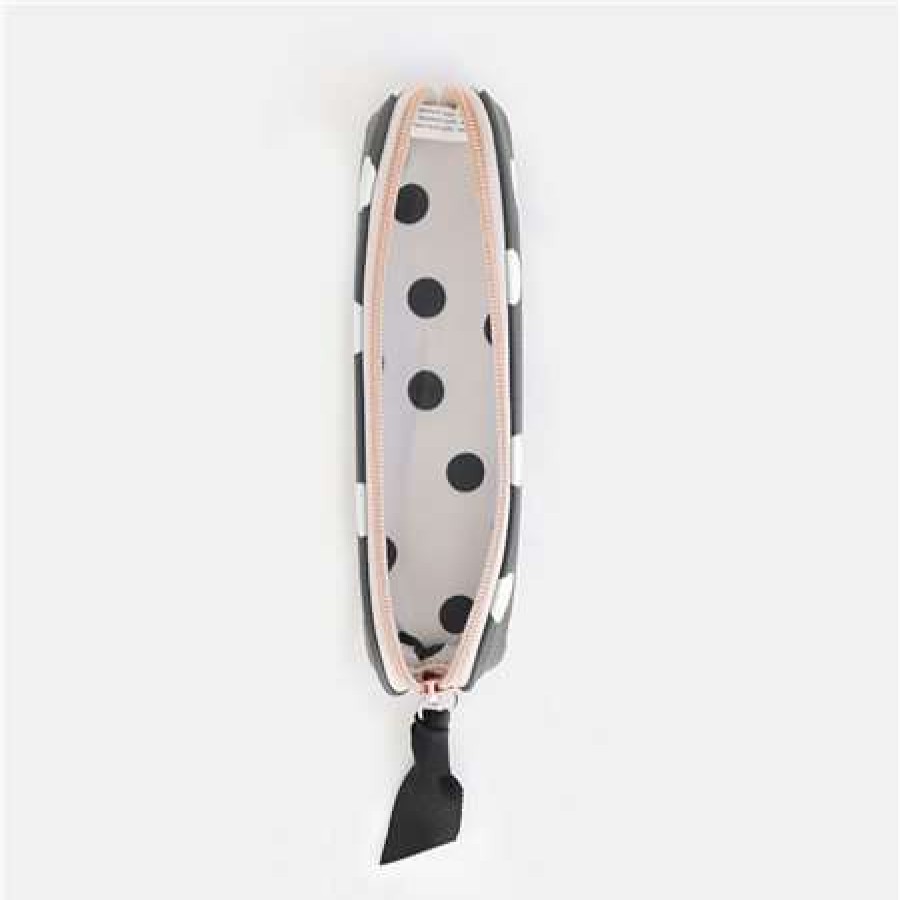 Stationery * | Clearance Caroline Gardner Spot Pencil Case Charcoal