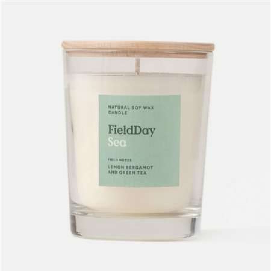 Candles * | Clearance Field Day Sea Large Candle Green