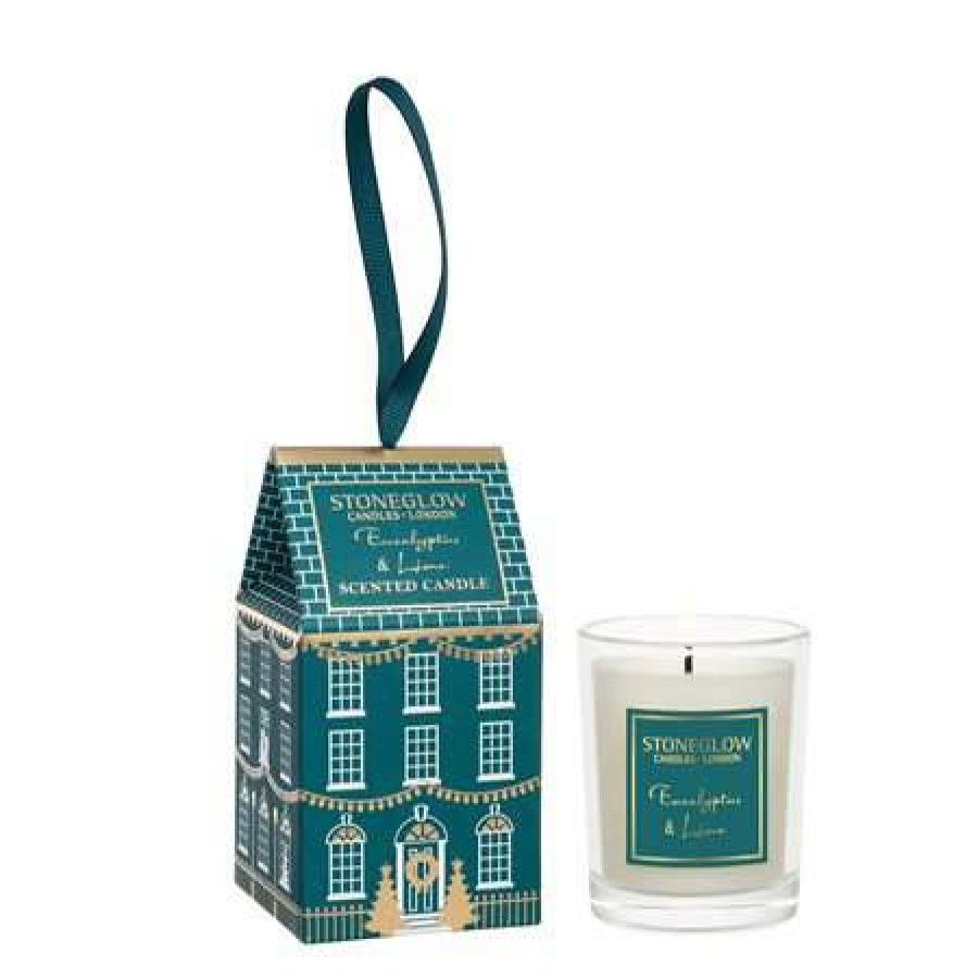 Candles * | Clearance Stoneglow Eucalyptus & Lime -Scented Candle House Teal