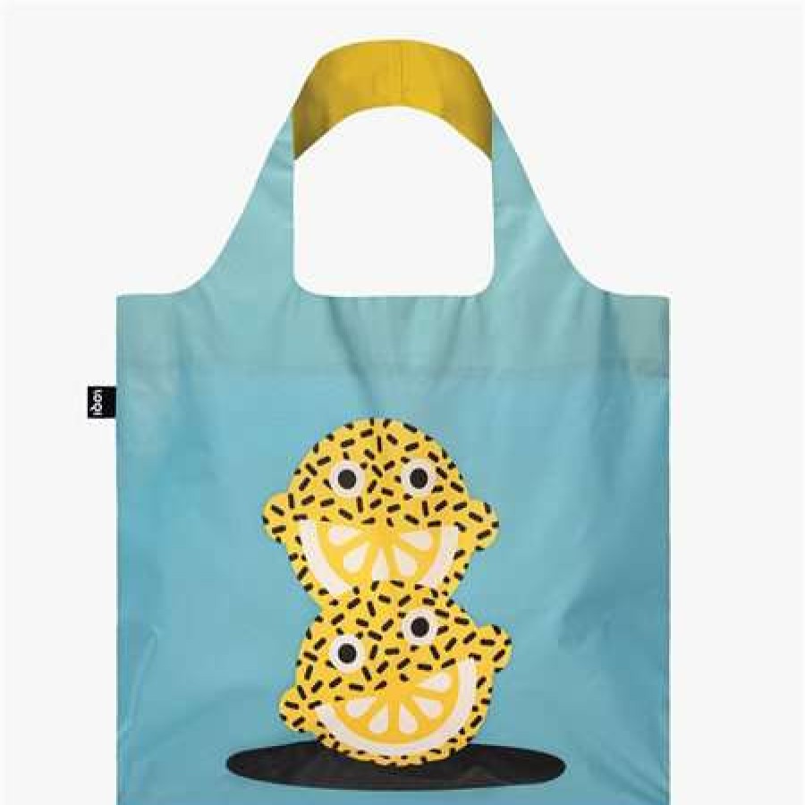 Reusable Shopping Bags * | Clearance Loqi Lucky Lemons Recycled Bag Blue